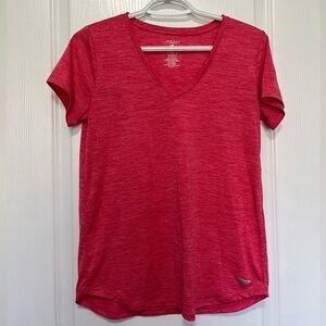 Hot pink Athletic Works v-neck T-shirt